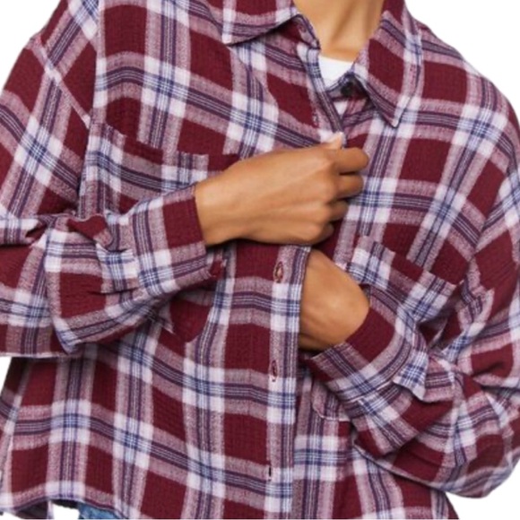 EUC Forever 21 Plaid Button Front Shirt - Picture 6 of 12